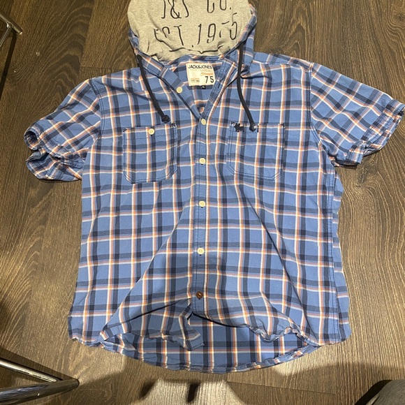 JACK AND JONES SHORT SLEEVE HOODY - Picture 3 of 5